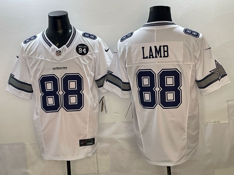 2026 Men Dallas Cowboys #88 Lamb White 6th generations Throwback Nike Limited NFL Jersey style 003->dallas cowboys->NFL Jersey